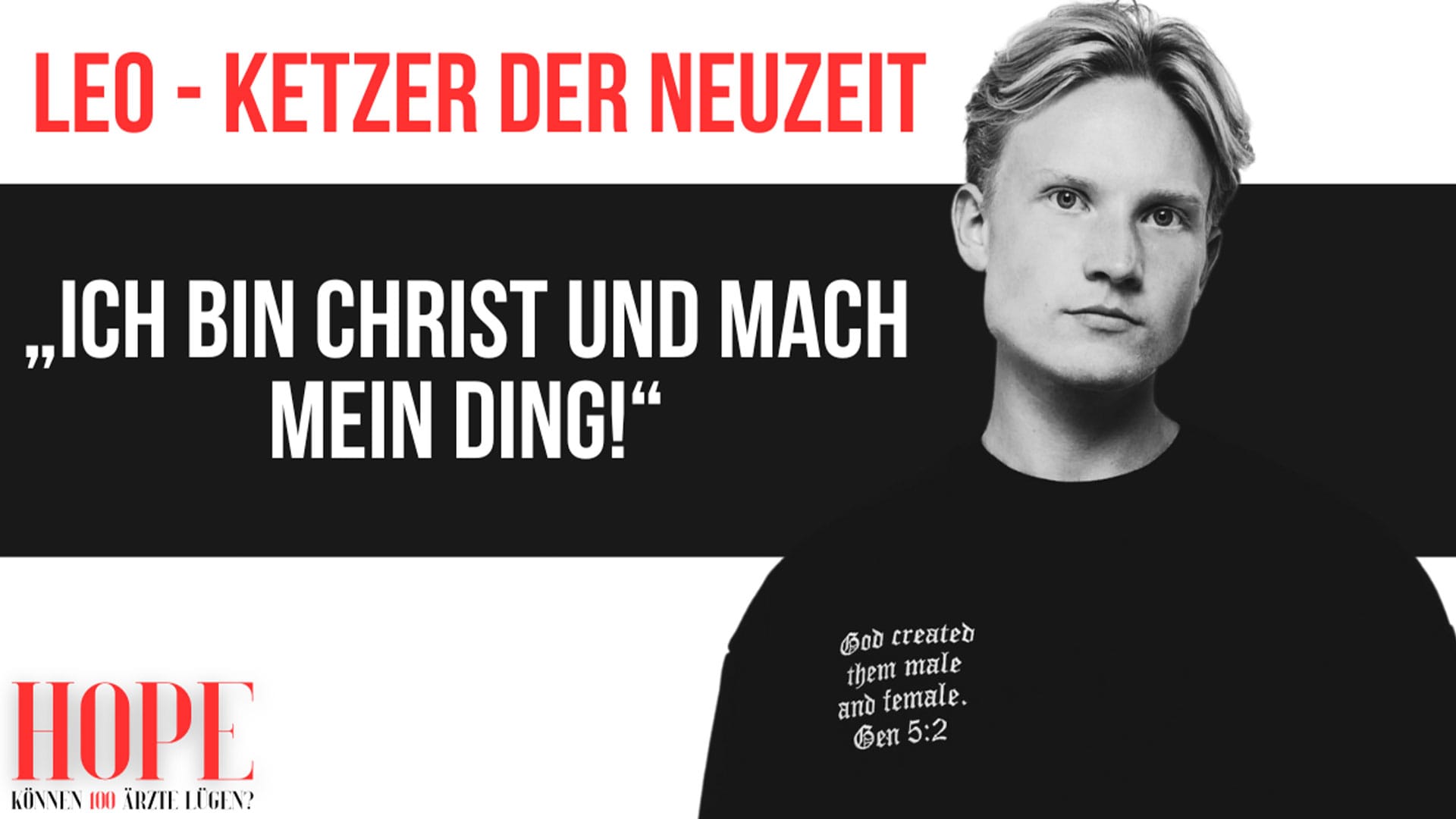 Interview mit Leonard Jäger "Ketzer der Neuzeit"