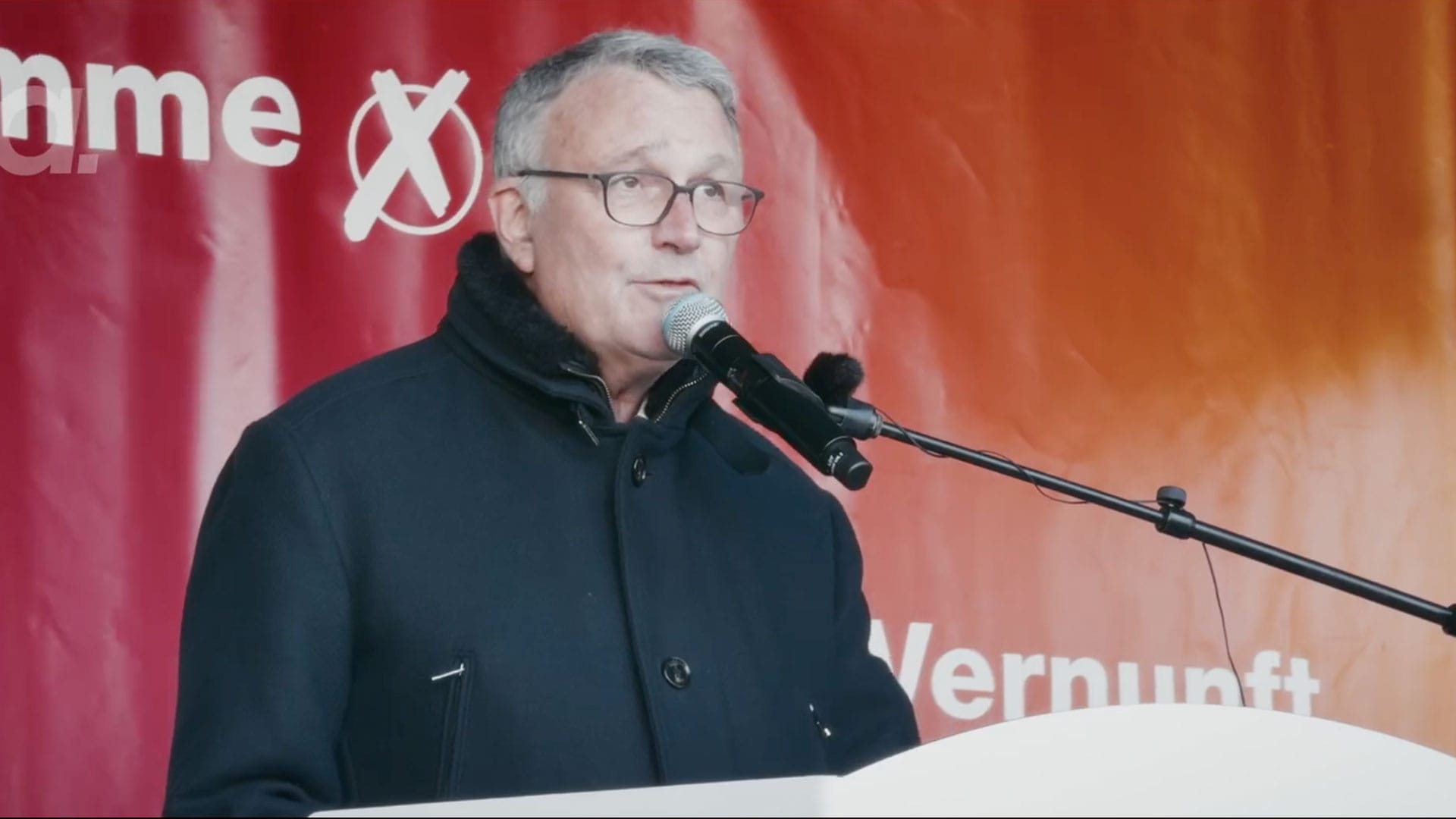 Am Set: Nein zum Krieg gegen den Iran