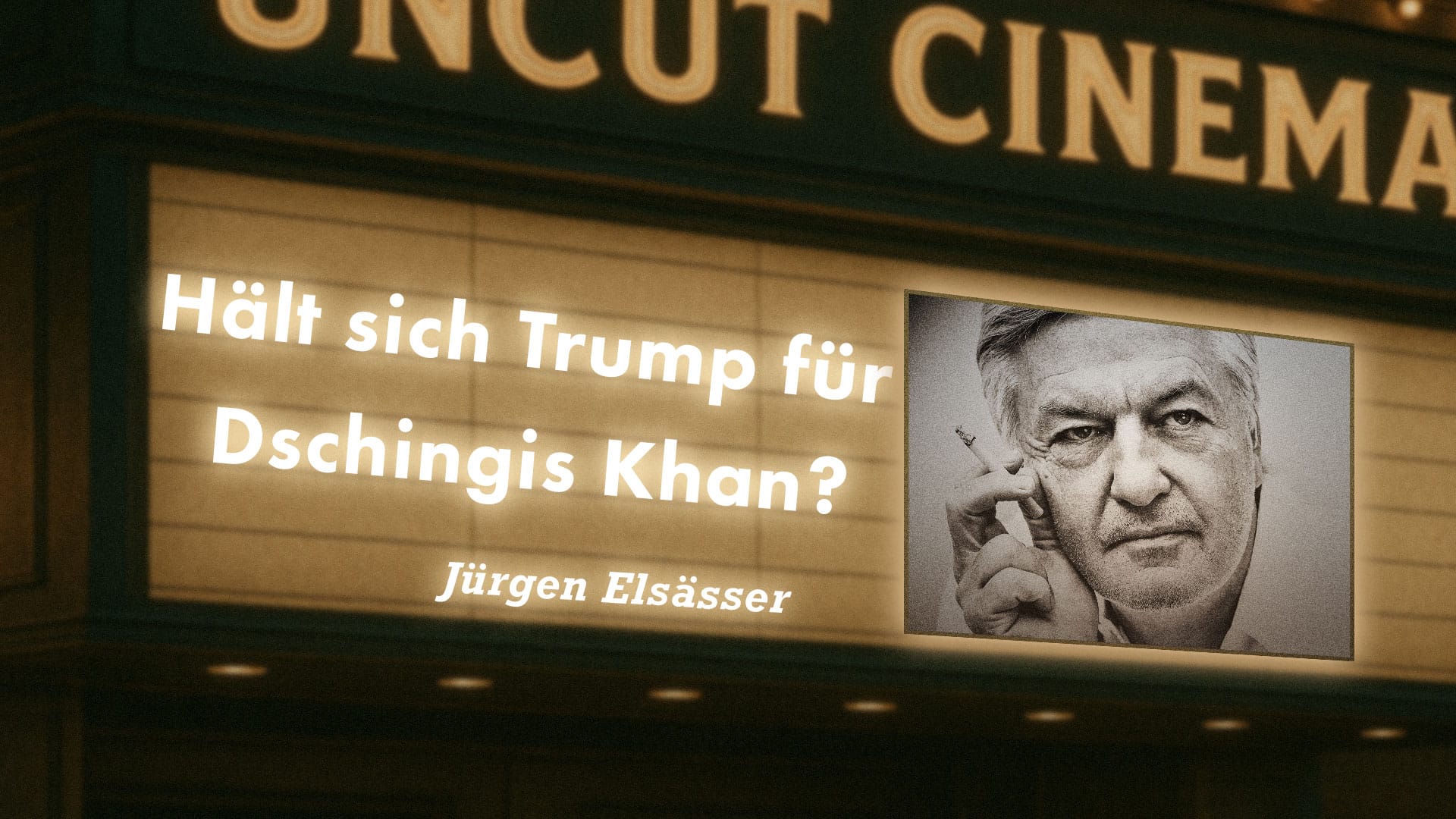 Uncut #65: Heute mit Jürgen Elsässer | Hält sich Trump für Dschingis Khan?
