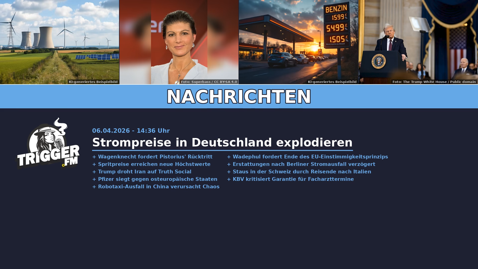 TriggerFM: Nachrichten der Freien Medien vom 06.04.2026