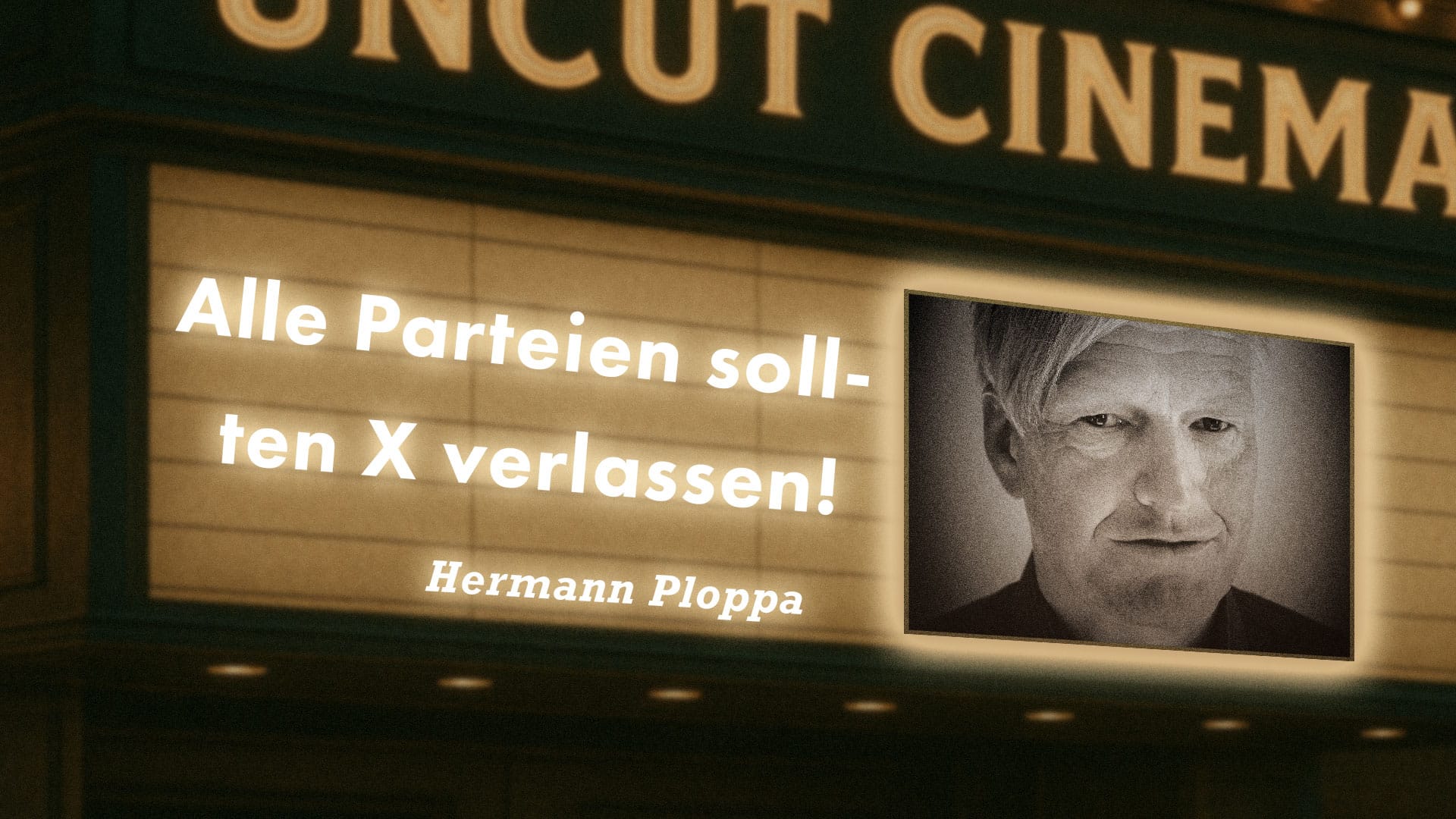 Uncut #68: Heute mit Hermann Ploppa | Alle Parteien sollten X verlassen!