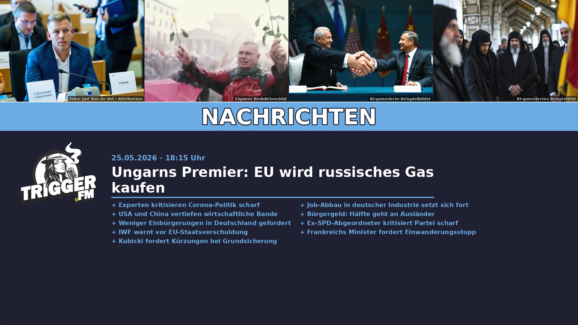 TriggerFM: Nachrichten der Freien Medien vom 25.05.2026