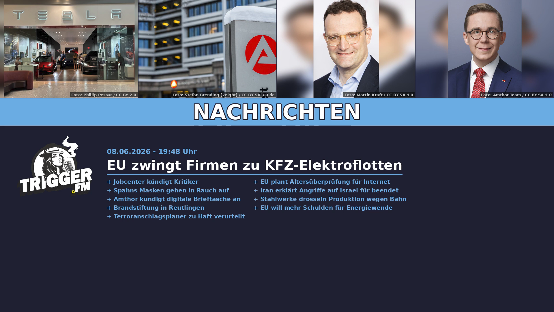 TriggerFM: Nachrichten der Freien Medien vom 08.06