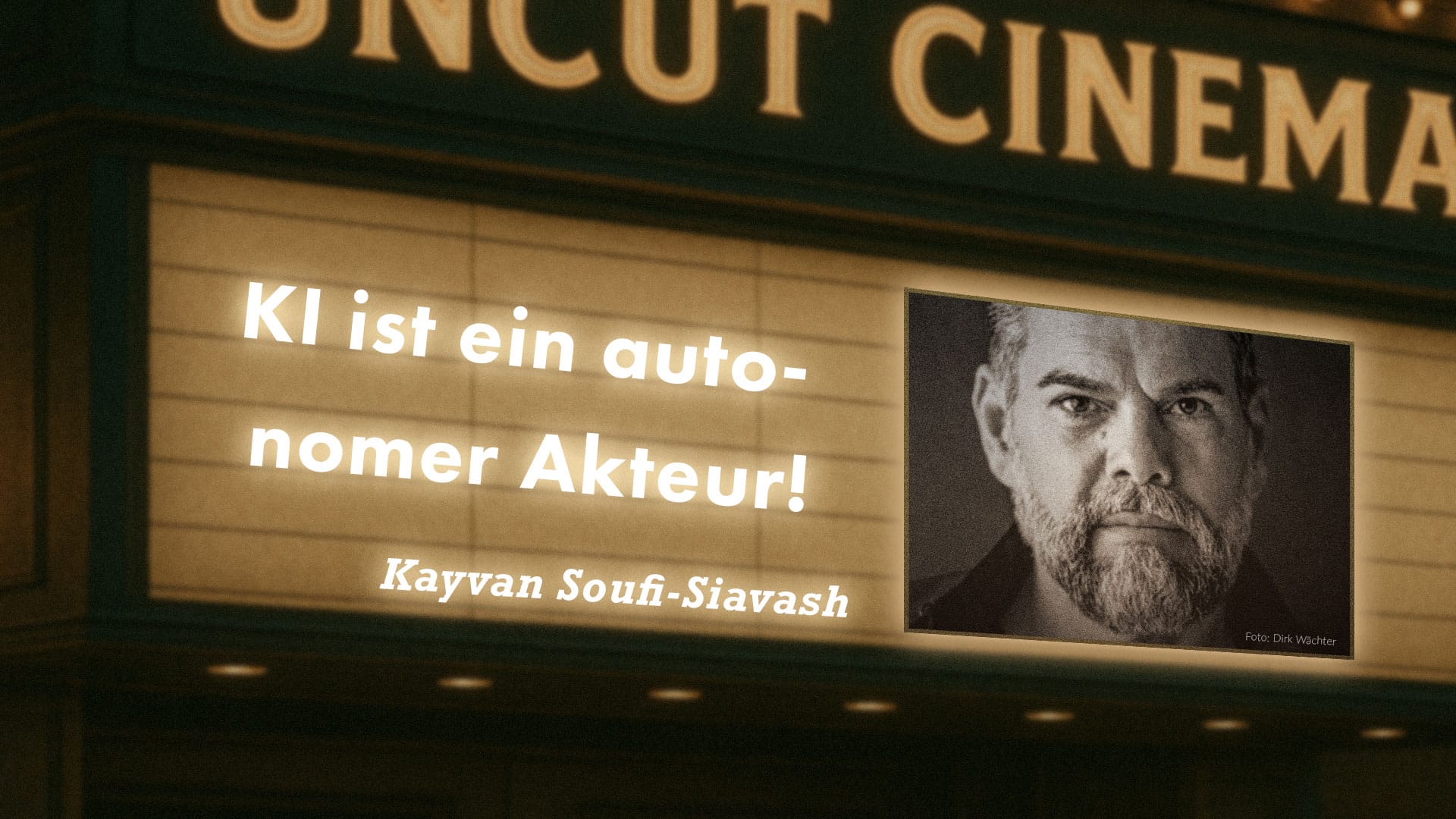 Uncut #80: Heute mit Kayvan Soufi-Siavash | KI ist ein autonomer Akteur
