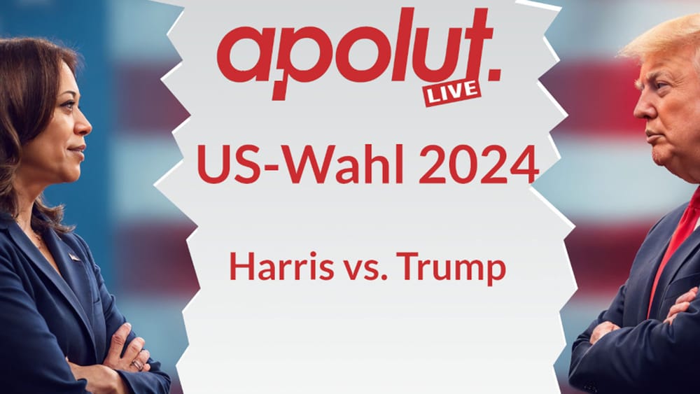 LIVESTREAM zur US-Präsidentschaftswahl 2024 Harris vs. Trump auf apolut Beitragsbild