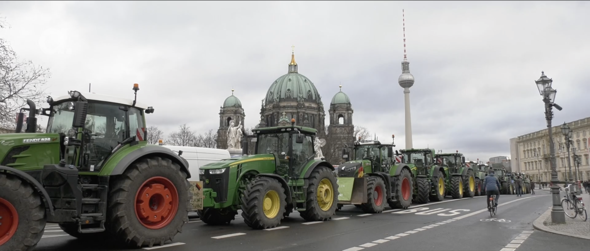 Am Set: Großdemo der Bauern in Berlin am 15.1.2024 Beitragsbild