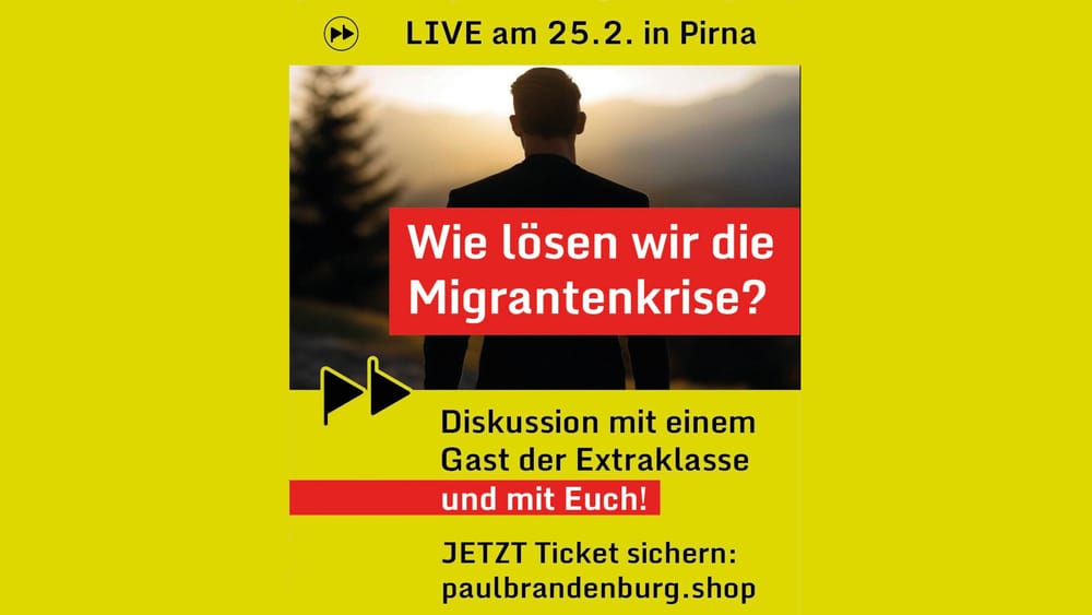 Paul Brandenburg: Europas Migrantenkrise (Live-Aufzeichnung mit Publikumsdiskussion) Beitragsbild