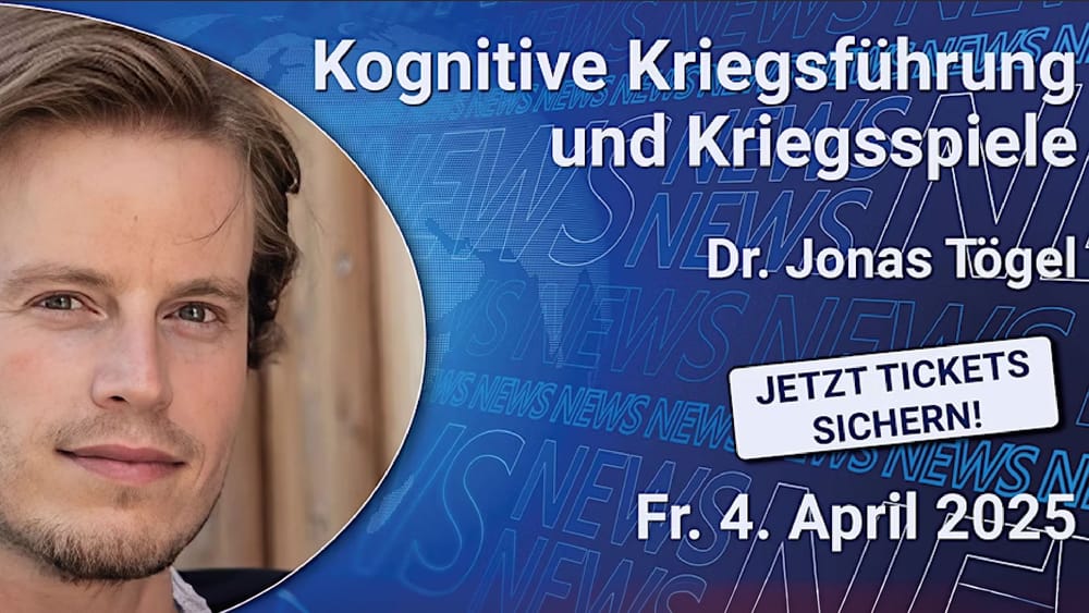 Veranstaltungshinweis: Vortrag von Dr. Jonas Tögel "Kognitive Kriegsführung und Kriegsspiele" am 4. April in Dornbirn Beitragsbild
