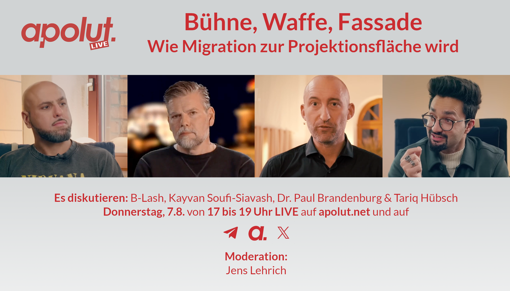 Vorankündigung! Livestream: Bühne, Waffe, Fassade – Wie Migration zur Projektionsfläche wird Beitragsbild