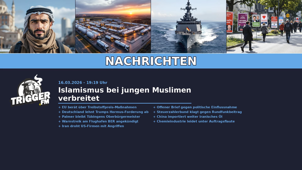 TriggerFM: Nachrichten der Freien Medien vom 16.03.2026 Beitragsbild