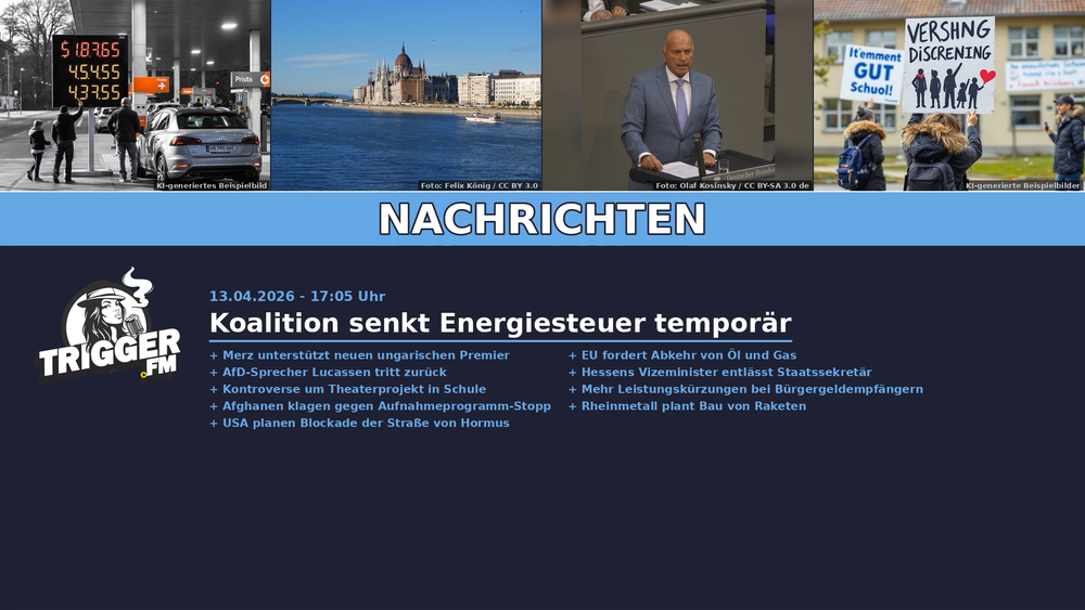 TriggerFM: Nachrichten der Freien Medien vom 13.04.2026 Beitragsbild