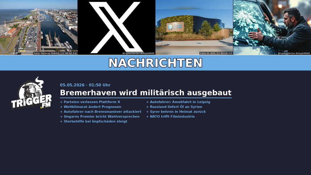 TriggerFM: Nachrichten der Freien Medien vom 05.05.2026 Beitragsbild