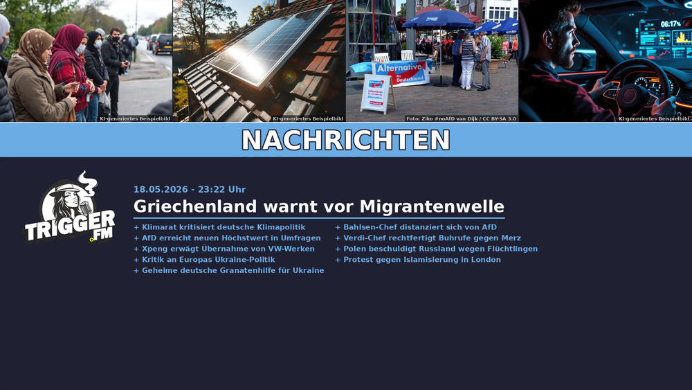 TriggerFM: Nachrichten der Freien Medien vom 18.05.2026 Beitragsbild