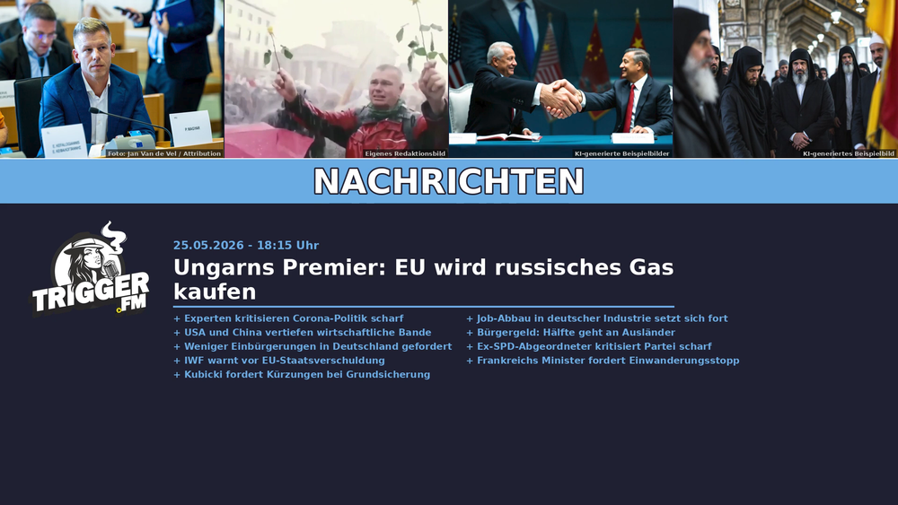 TriggerFM: Nachrichten der Freien Medien vom 25.05.2026 Beitragsbild