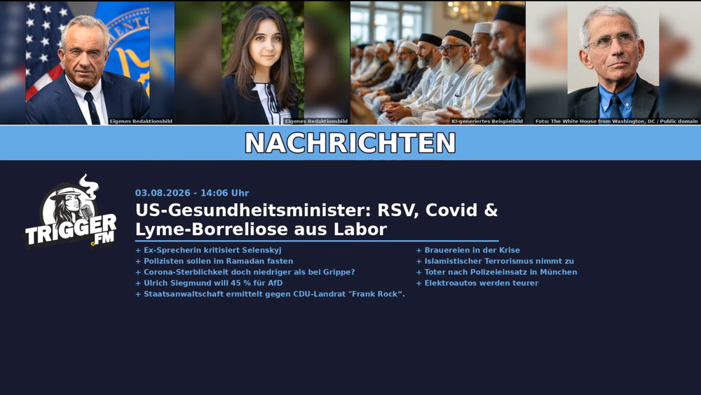 TriggerFM: Nachrichten der Freien Medien vom 03.08.2026 Beitragsbild