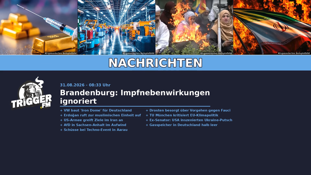 TriggerFM: Nachrichten der Freien Medien vom 31.08.2026 Beitragsbild