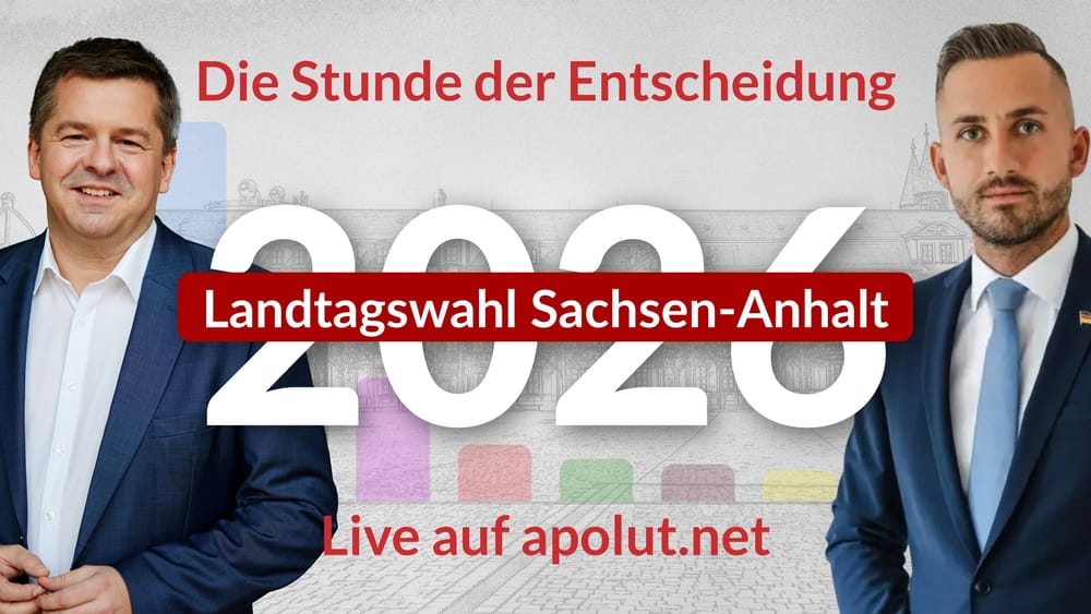Livestream zur Landtagswahl in Sachsen-Anhalt (Aufzeichnung vom 6.9.2026) Beitragsbild