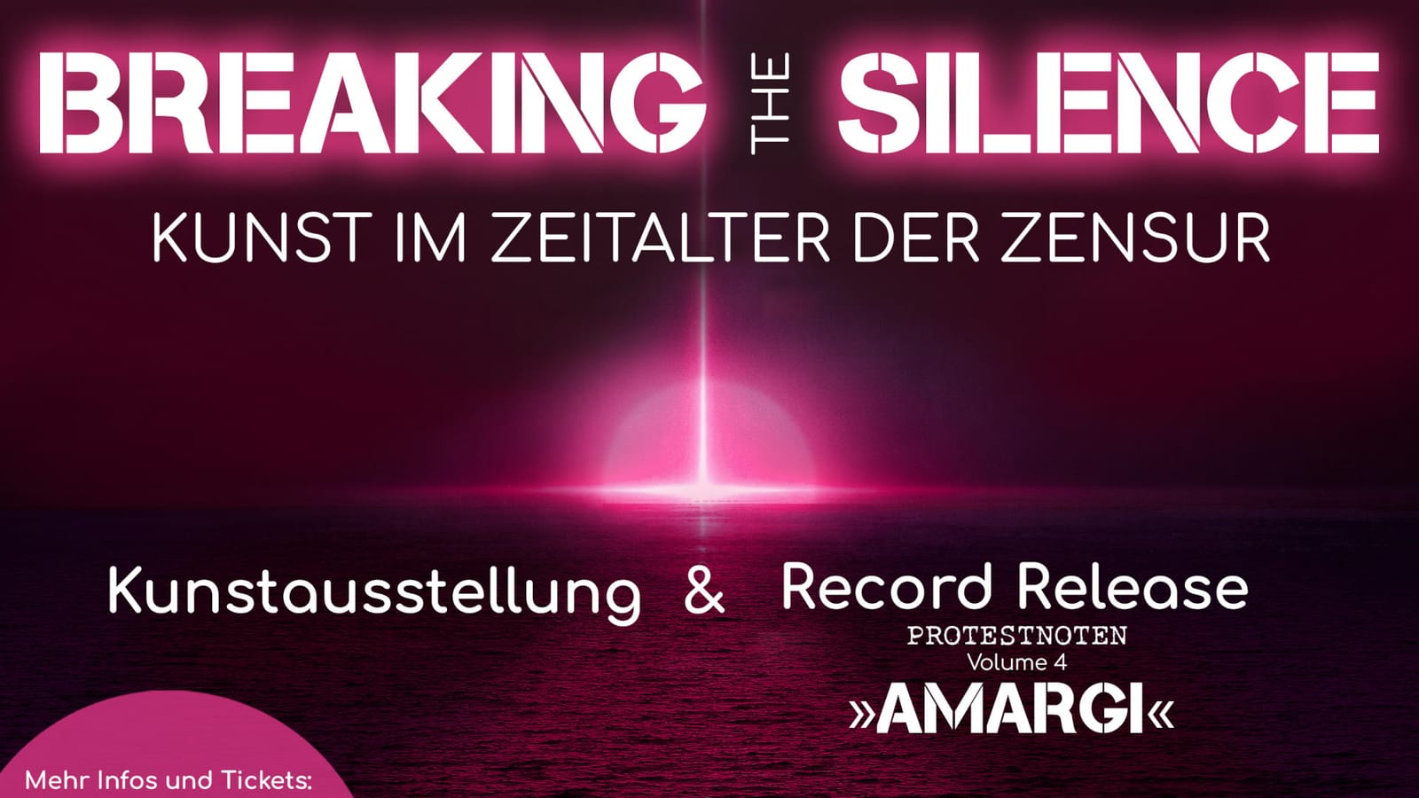 Veranstaltungshinweis: Breaking the Silence – Kunst im Zeitalter der Zensur vom 30.9. bis 2.10. (Berlin)