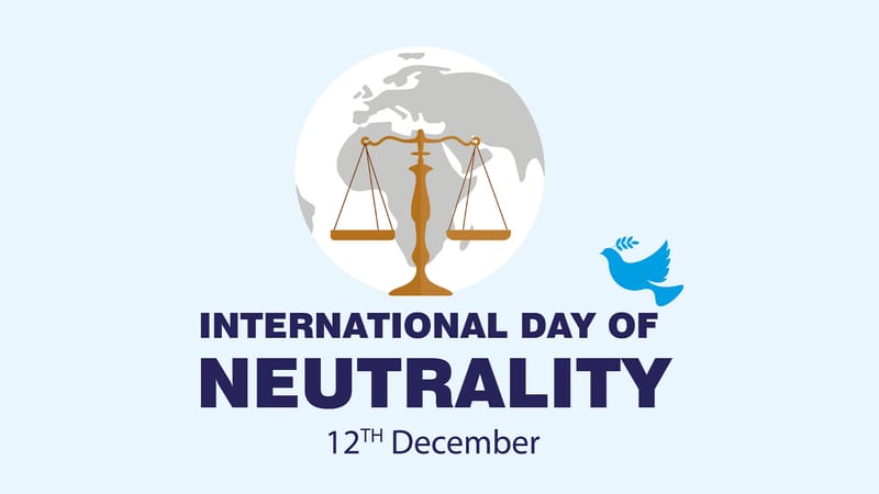 Kampagne "Für ein neutrales Deutschland" zum Internationalen Tag der Neutralität am 12. Dezember Beitragsbild