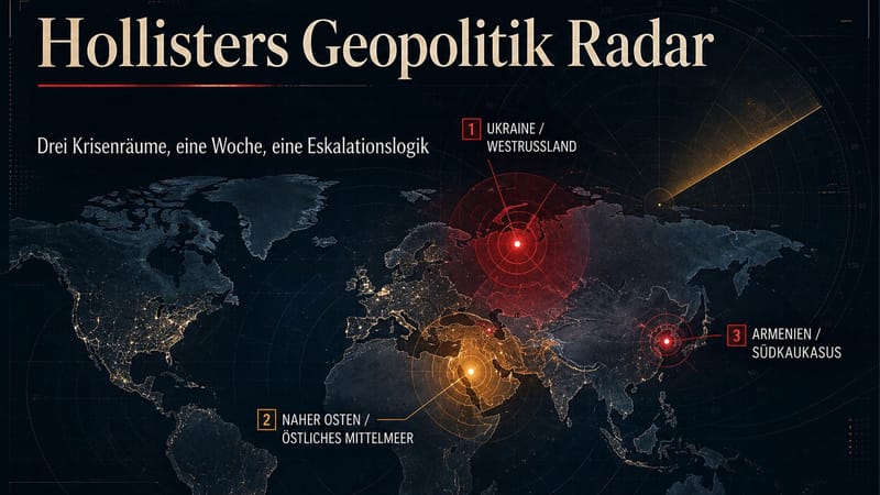Hollisters Geopolitik-Radar vom 8. – 14. Juni 2026 Beitragsbild